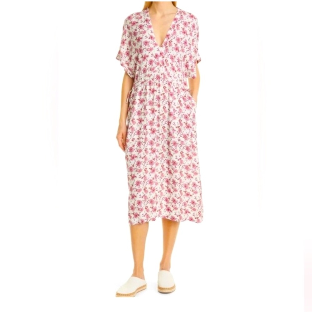 Rag & Bone Elysse Floral Print Short Sleeve Shift Dress XS